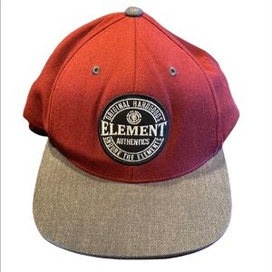 Element authentic cut2266P style MAHTIBAL burgundy and gray sizeOSFA